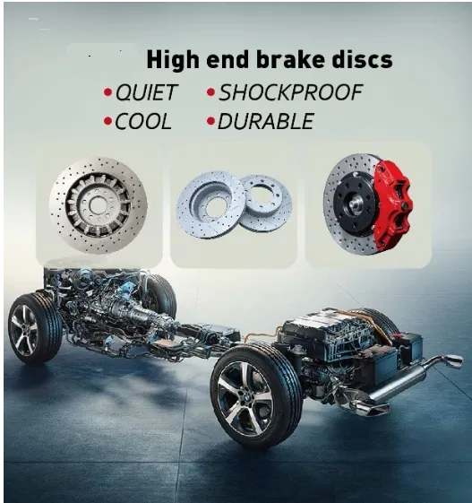 Disco de freno perforado y ranurado de alto rendimiento para Mercedes Benz