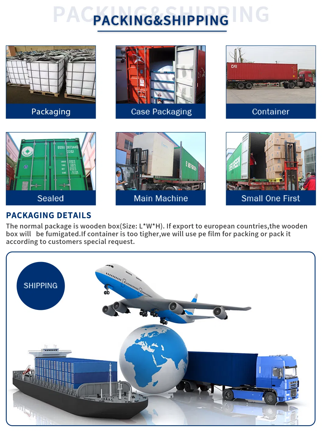 Packaging y envío