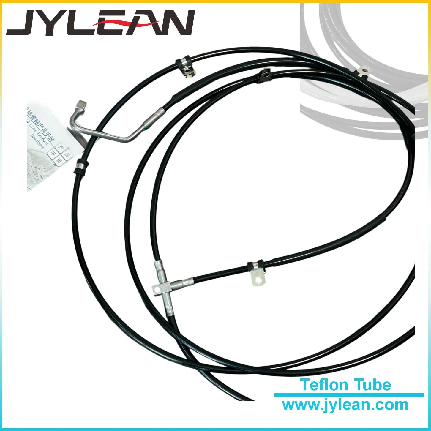 Conjunto de manguera de freno trenzada de PTFE de longitud personalizada para sistema de frenos de motocicleta