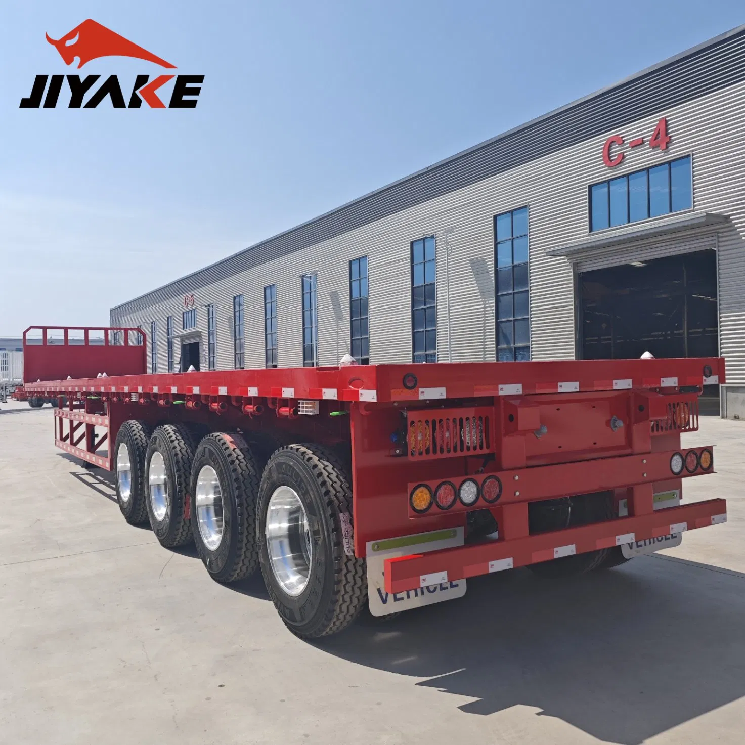 Remolque plano de fábrica directa 3/4/Multi-Axle, alta capacidad de carga y estructura sólida, personalización disponible