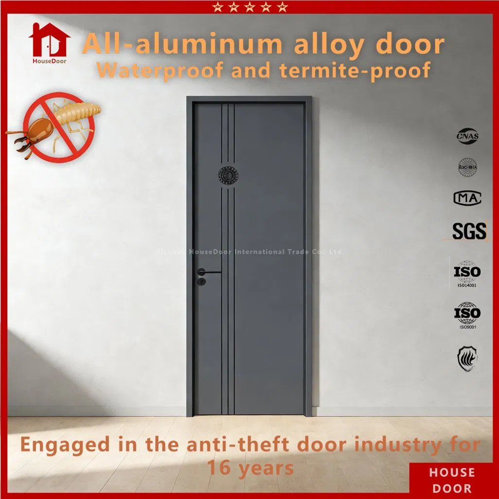 Fire Rated Aluminum Door Set Door, 60-Minute Fire Resistance, Safety Certified, for Staircase &amp; Emergency Exit