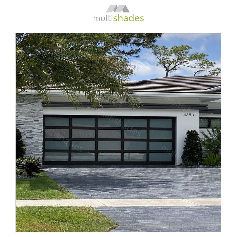 Multishades Folding Hurricane Resistant Aluminum Garage Door Smart Sensor Remote Control Insulated Anti-Theft Charleston Residential OEM