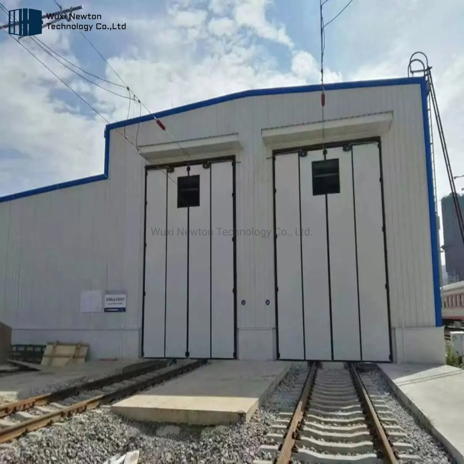 Folding Sliding Fire Rated Steel Aluminum Safe Workshop Industrial Folding Door