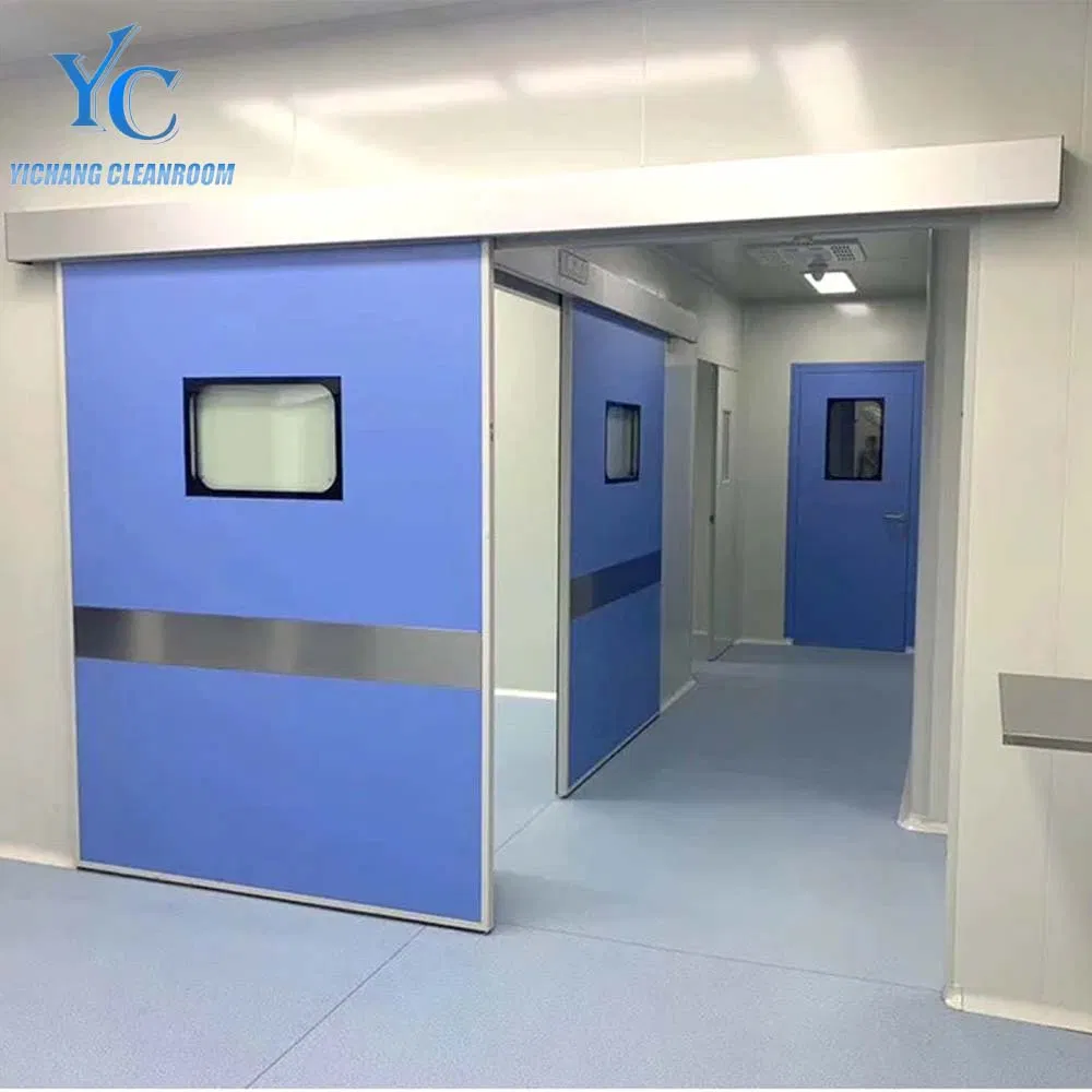Premium Cleanroom Automatic Sliding Door with Secure Locking Mechanism