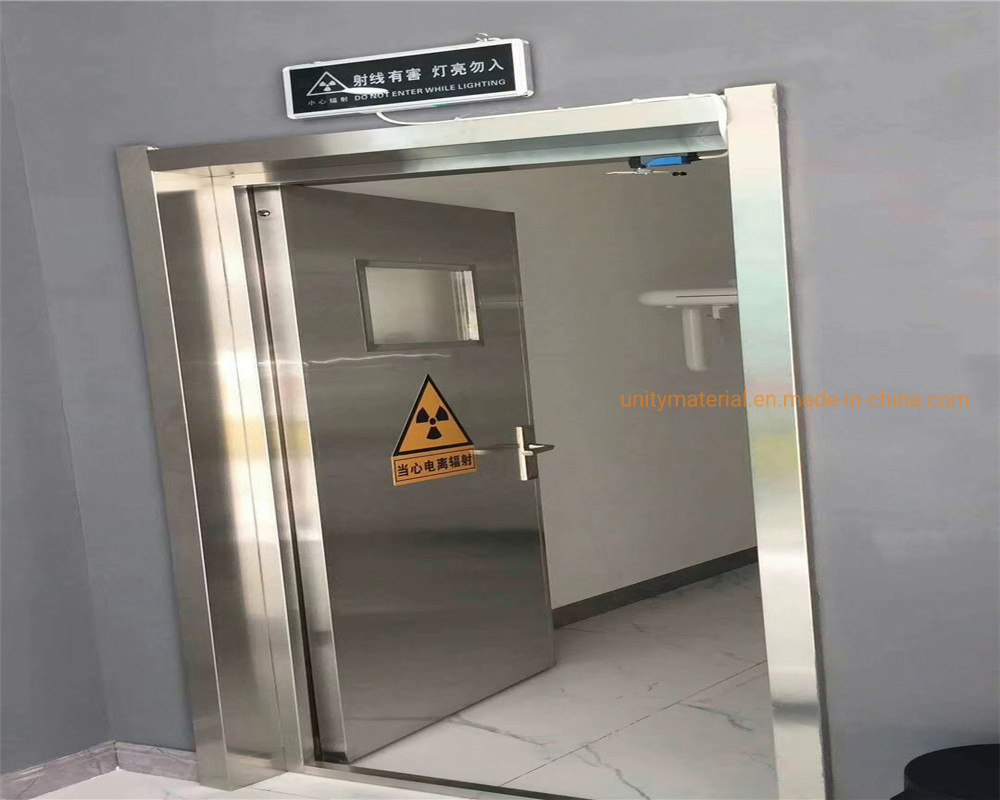 CT Room Protective Radiation Light X-ray Shielding Automatic Sliding Pb Door Lead Door