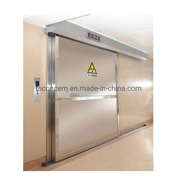 CT Room Radiation Protective X-ray Stainless Steel Shielding Automatic Electric Sliding Door Manual Lead Door