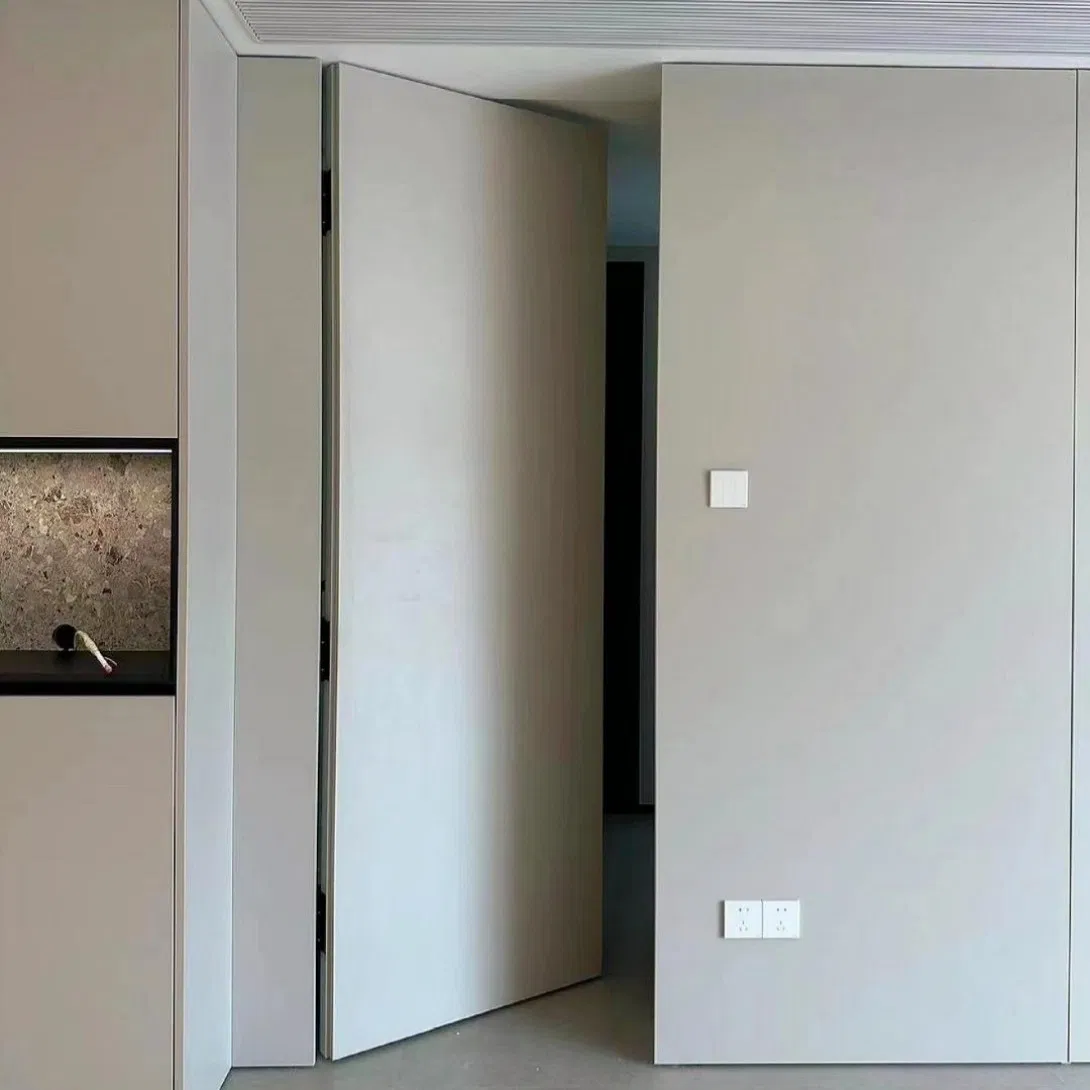 The Grille of The Same Color as The Wall, The Hidden Frame, The Aluminum-Wooden Door, The Soundproof and Durable Wooden Aluminum-Wooden Door