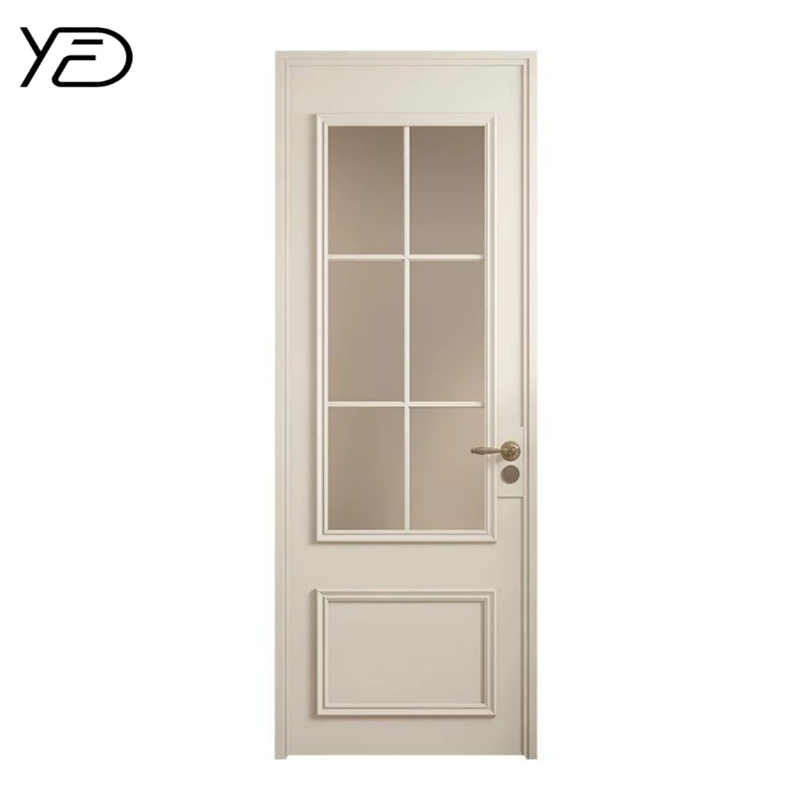 Europe British Standard Wooden Fire-Rated Door with Vision Panel Push Fire Core Exit Emergency Door