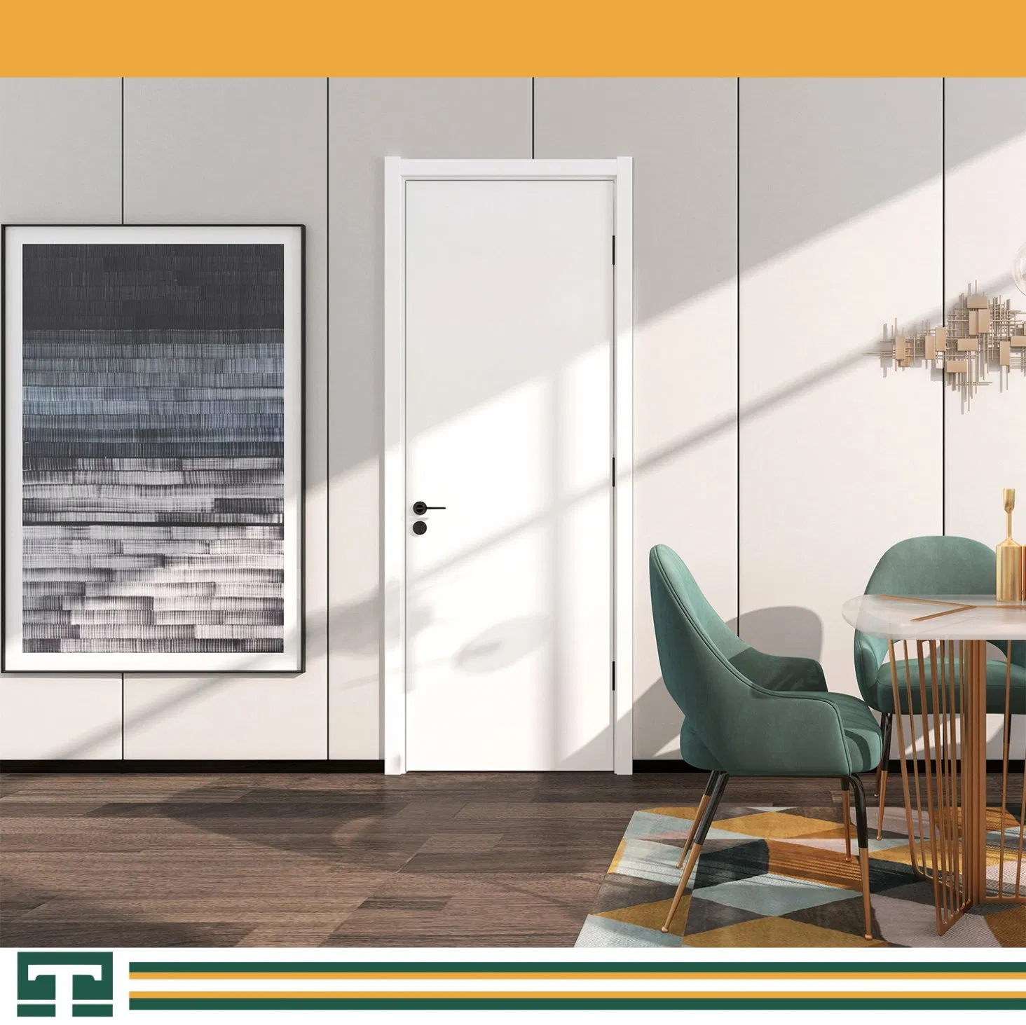 Factory High Quality Acoustic Entry Wooden Fire Rated Door Interior Solid Wood Door for Hotel, Hospital, School, Apartment