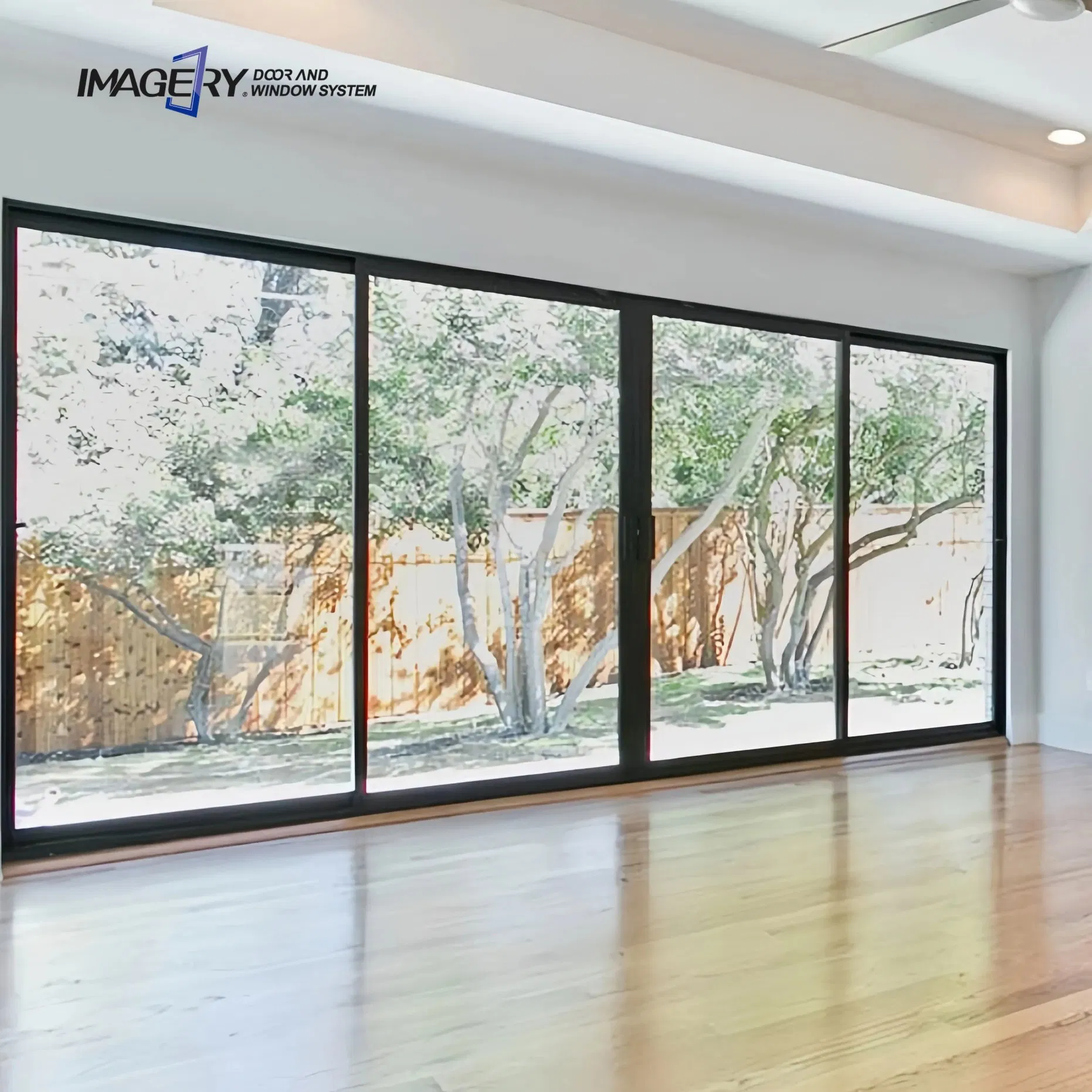 Aluminum Patio Hurricane Resistant Glass Doors Patio Windproof Waterproof Sliding Doors Exterior