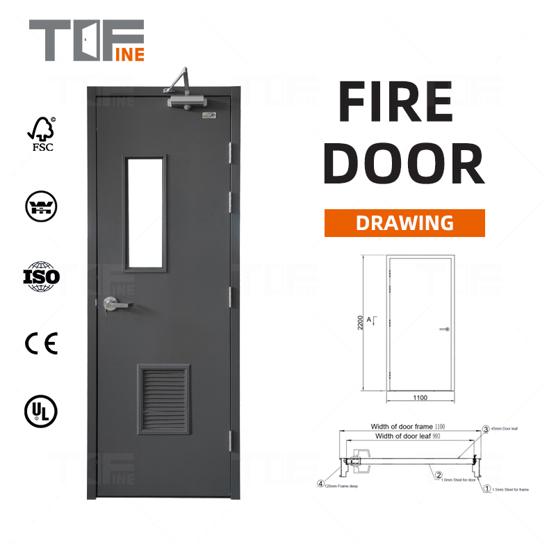 Ms Ik Standard 20min 30mins 45 Min 90 Minutes 1hour 1 4 One Hour Exterior Insulated Fire Rated Rating Acoustic Door Residential