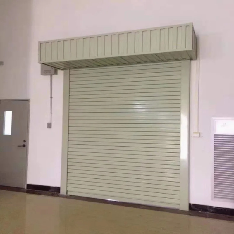 Robust Galvanized Steel Automatic Fireproof Smoke Control Industrial Roller Shutter Door for Parking