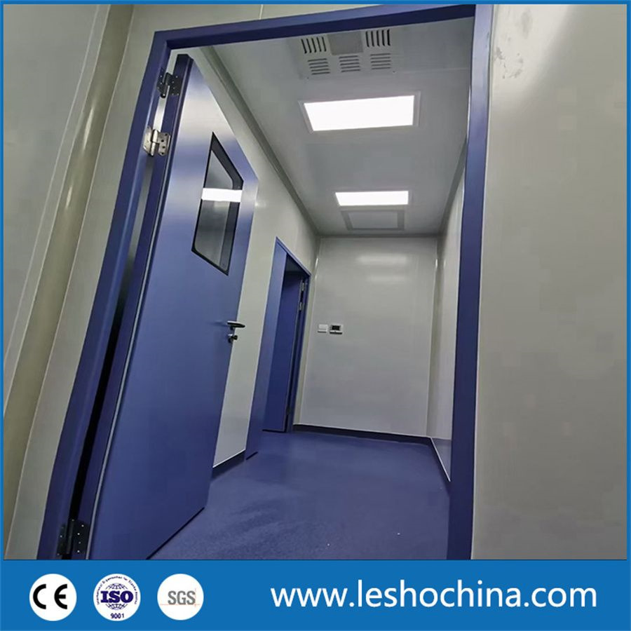 Single or Double Modular Stainless Steel Cleaning Security Clean Room Entry Door