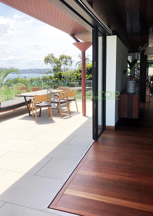 Hurricane-Resistant Double Sliding Patio Door with Safety Glass