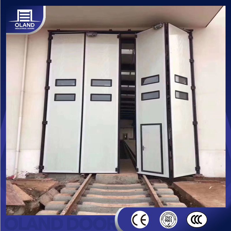 Wholesale Folding Sliding Fire Rated Steel Aluminum Safe Workshop Industrial Automated Door