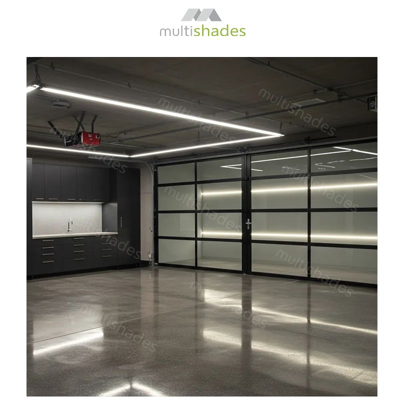 Multishades Folding Hurricane Resistant Folding Garage Door Smart Sensor Remote Control Thermal Insulation Waterproof Commercial Building Custom OEM