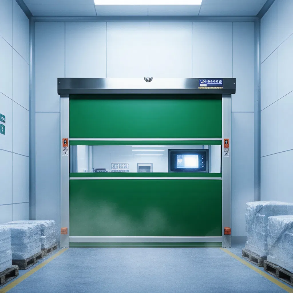 Durable Industrial PVC High Speed Rolling Shutter Doors for Warehouses