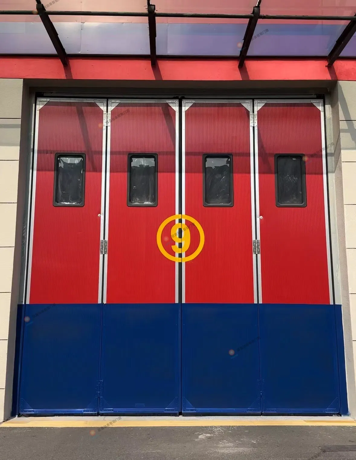 Premium Fire Rated Folding Sliding Steel Aluminum Workshop Door