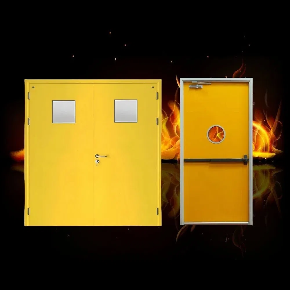 Residential Project Used Smoke Control Fire Rated Metal Doors with UL/En Certified