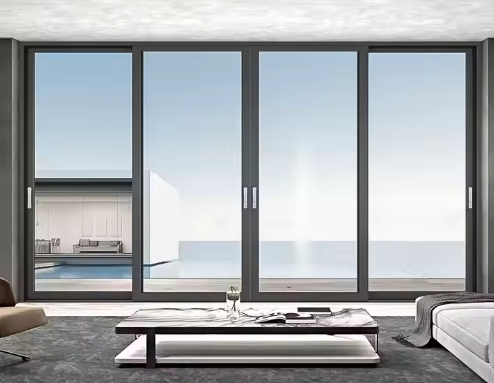 Hot Selling Aluminum Sliding Glass Hurricane Resistant Sliding Glass Doors Patio Waterproof Sliding Doors for Villa