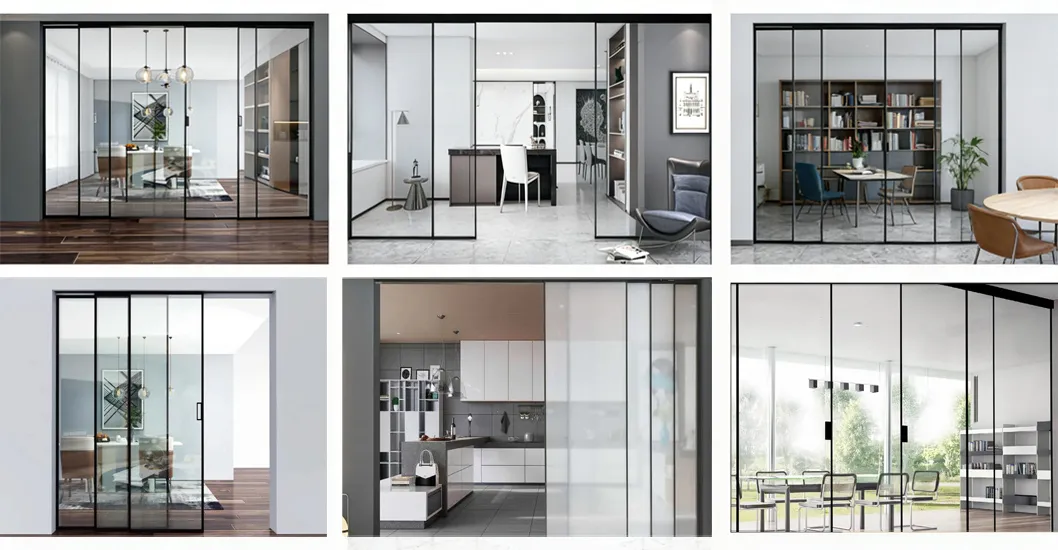 Slim Frame Linkage Sliding Door