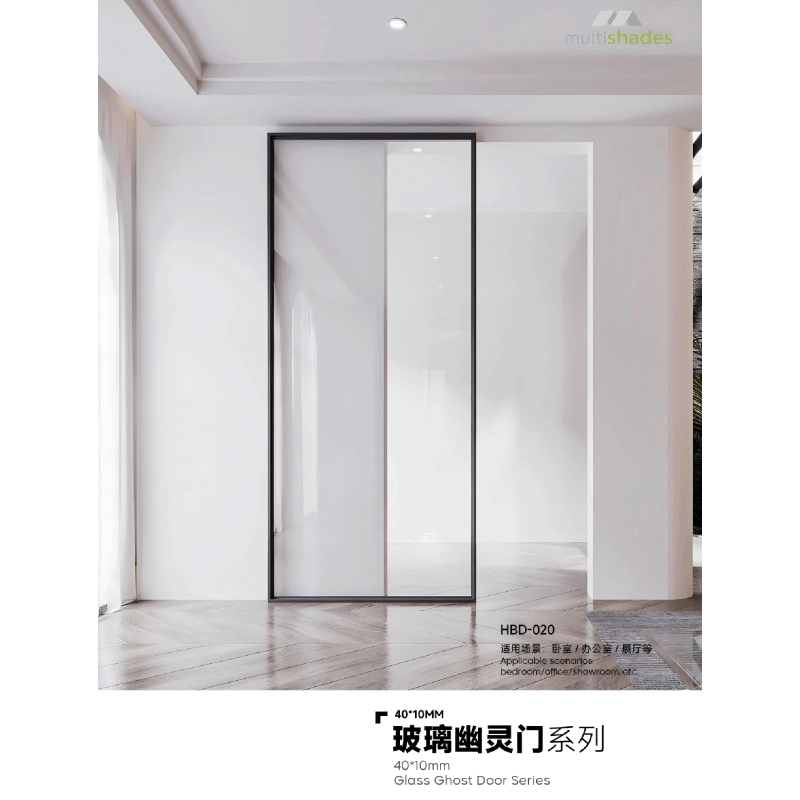 Multishades Ghost Glass Door Interior Mirror Glass Ghost Doors Hidden Invisible Sliding Door Narrow Frame Trackless Minimalism