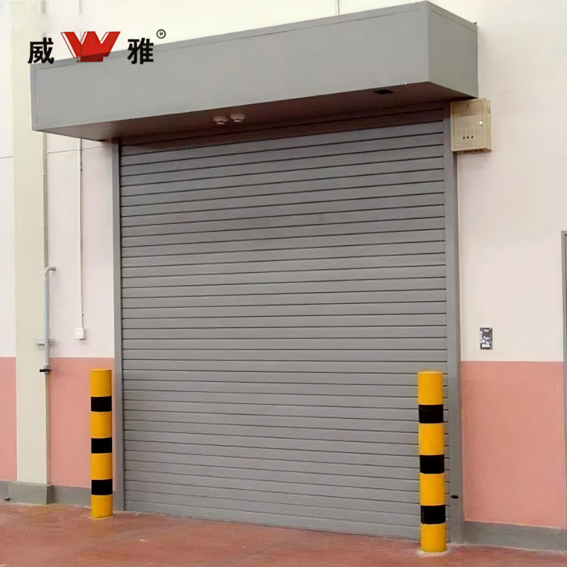 Automatic Galvanized Steel Fireproof Smoke Control Commercial Roller Shutter Door for Basements