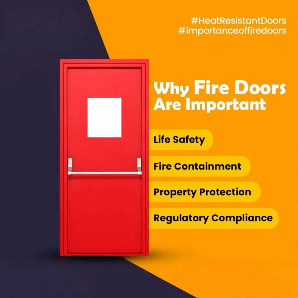 Residential Project Used Smoke Control Fire Rated Metal Doors with UL/En Certified