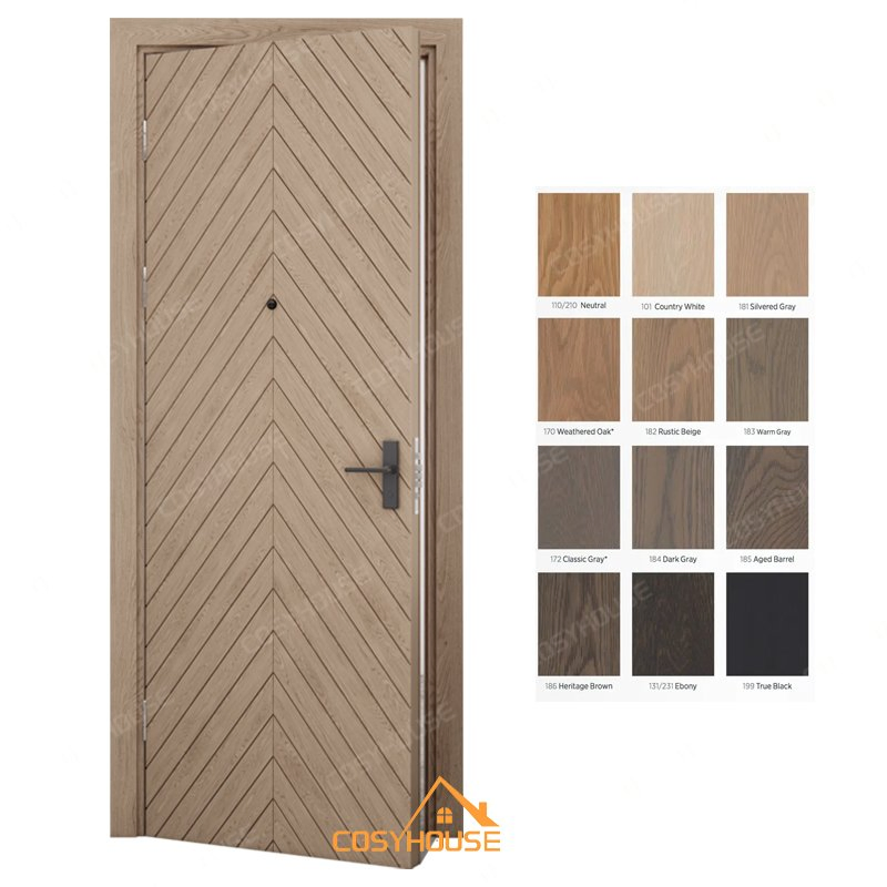 Luxury Wooden Fire-Rated Hotel Door with Acoustic Insulation and Certifications