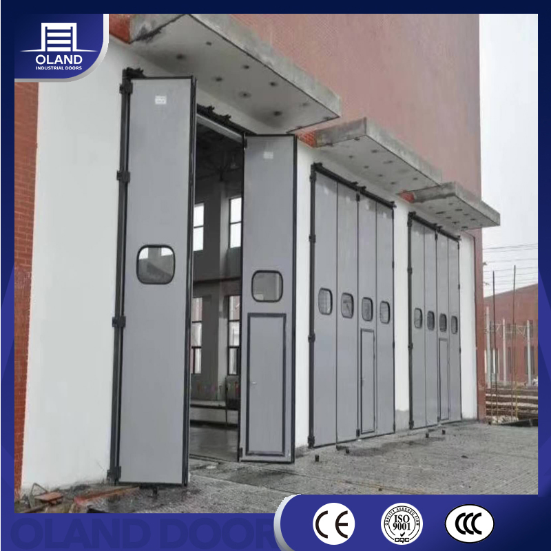 Wholesale Folding Sliding Fire Rated Steel Aluminum Safe Workshop Industrial Automated Door