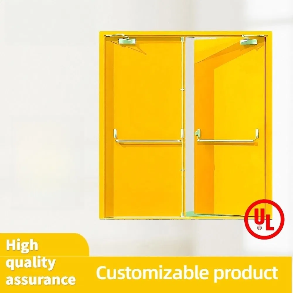 Residential Project Used Smoke Control Fire Rated Metal Doors with UL/En Certified