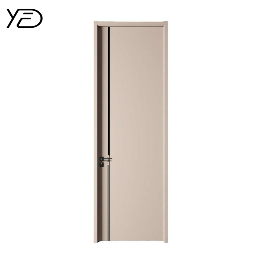 Europe British Standard Wooden Fire-Rated Door with Vision Panel Push Fire Core Exit Emergency Door