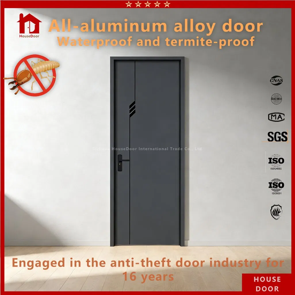 Fire Rated Aluminum Door Set Door, 60-Minute Fire Resistance, Safety Certified, for Staircase &amp; Emergency Exit