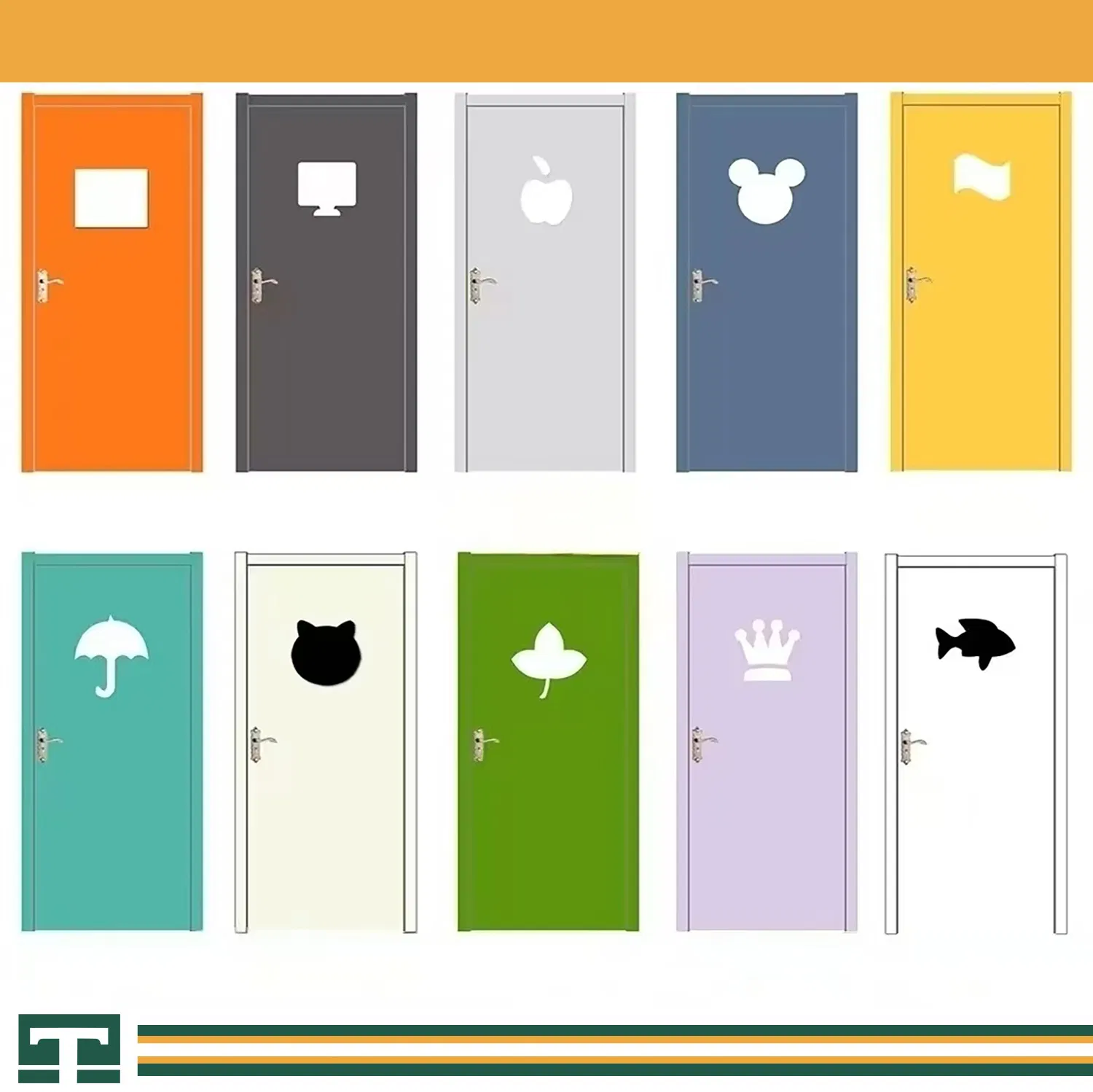 Custom High Quality Eco-Friendly Internal Acoustic Wooden Door Laminated MDF Solid Wood Entry Interior Fire Rated Room Door for School Kindergarten