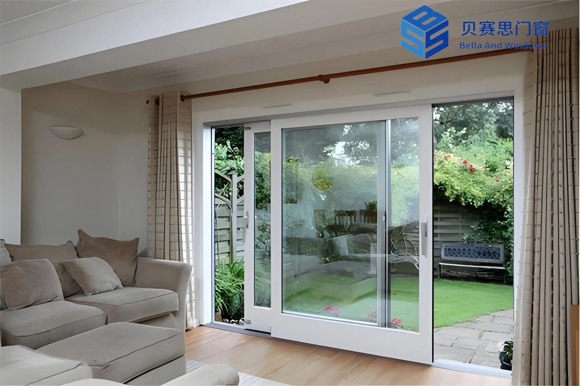 Chinese Supplier Villa-Grade Aluminum Sliding Doors with Hurricane-Resistant, Waterproof Performance Customized with Double Tempered Glass and Smooth Rails