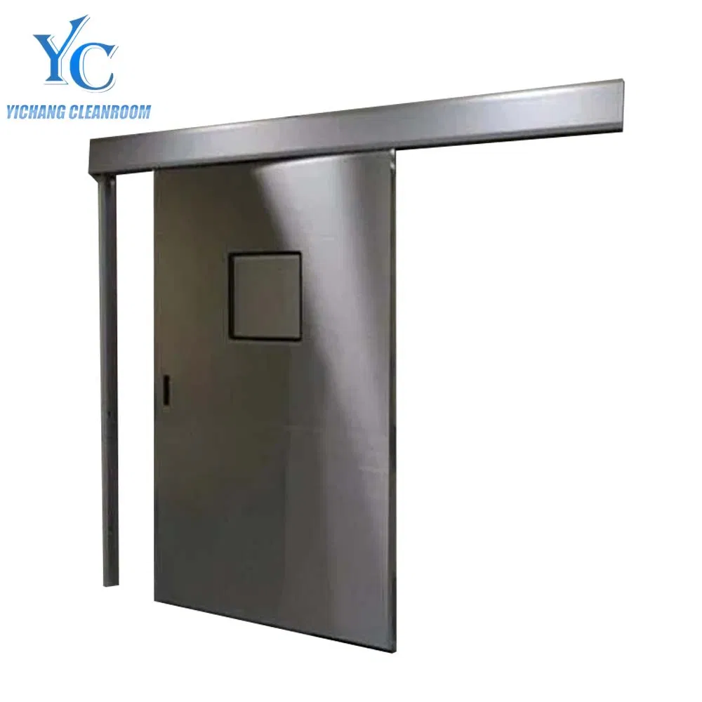Premium Cleanroom Automatic Sliding Door with Secure Locking Mechanism