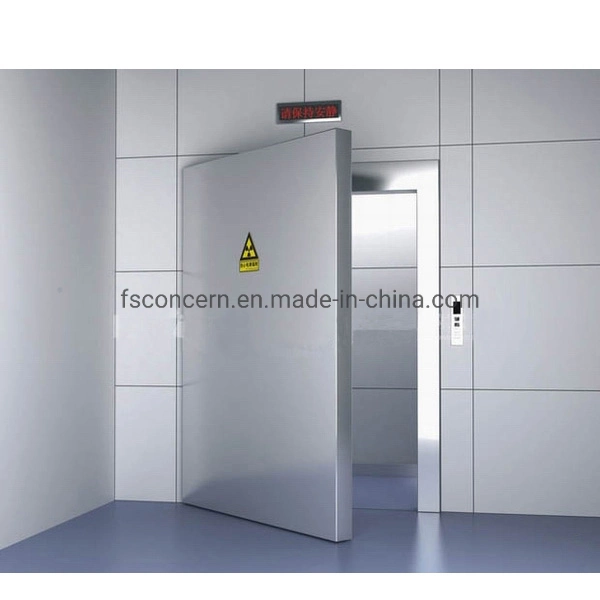 CT Room Radiation Protective X-ray Stainless Steel Shielding Automatic Electric Sliding Door Manual Lead Door