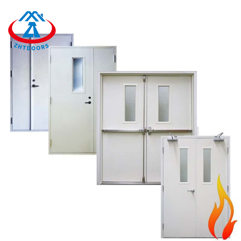 UL Certificated Zhtdoors Professional Design Quality Guaranteed Fire Exit Rated Door Steel Manufacturing Fire Door with Acoustic