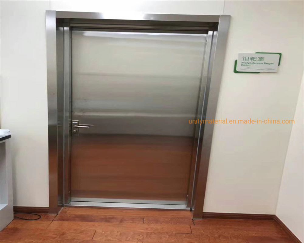 CT Room Protective Radiation Light X-ray Shielding Automatic Sliding Pb Door Lead Door