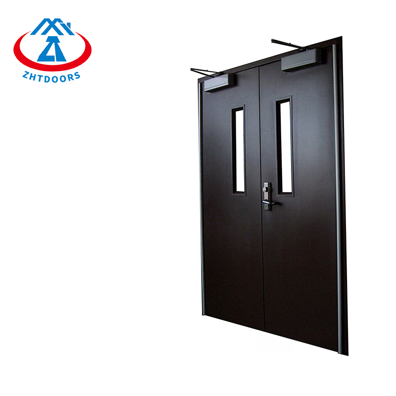 UL Certificated Zhtdoors Professional Design Quality Guaranteed Fire Exit Rated Door Steel Manufacturing Fire Door with Acoustic