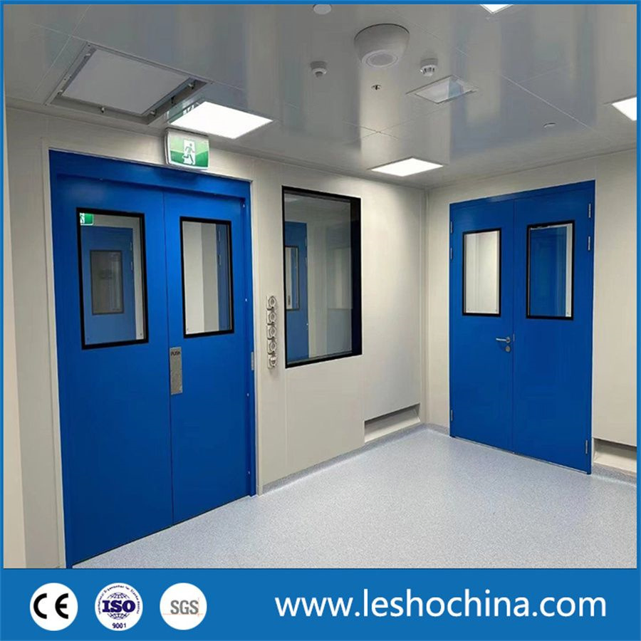 Single or Double Modular Stainless Steel Cleaning Security Clean Room Entry Door