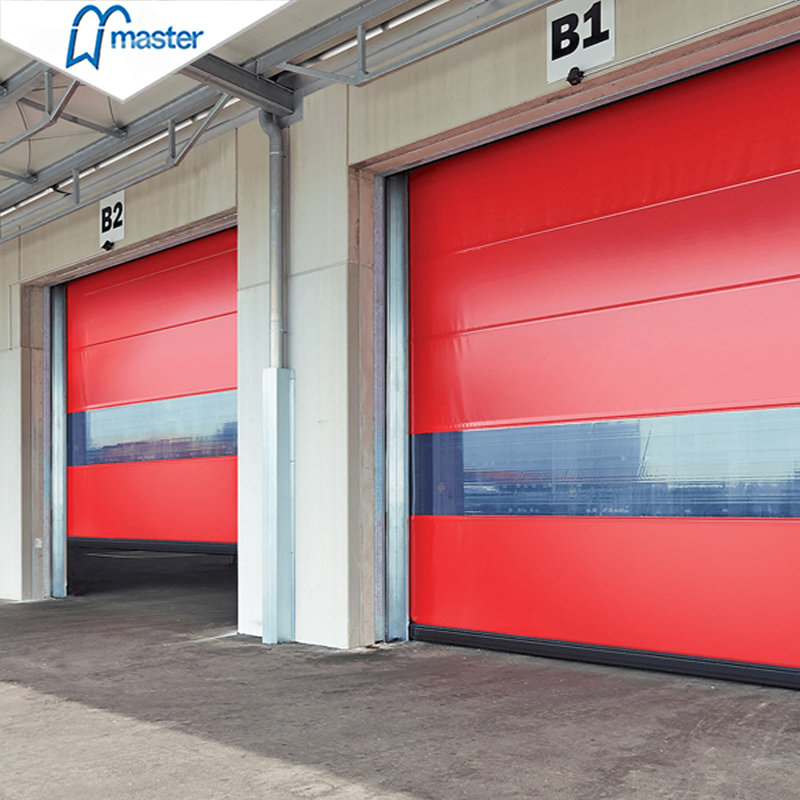 Factory Commercial Sectional Fast Roller Shutter Dock Industrial Warehouse Garage Roll up Rapid Aluminum Insulated Automatic Rolling Fabric PVC High Speed Door