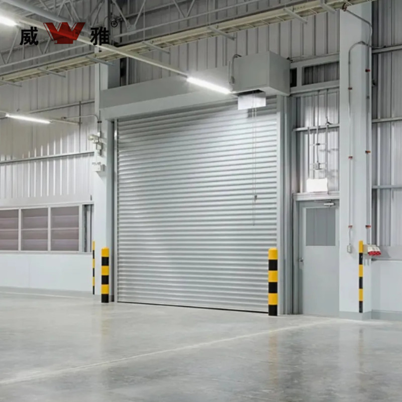 Automatic Galvanized Steel Fireproof Smoke Control Commercial Roller Shutter Door for Basements