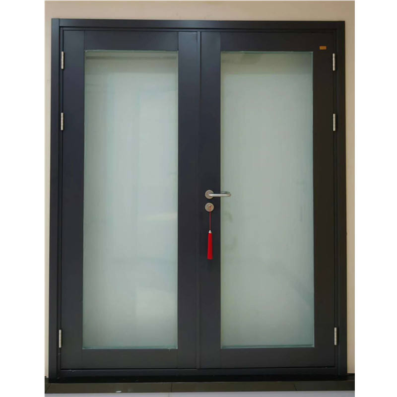 Stairway Anti Fire Glass Steel Door Access Control Fire Resistant Glazed Doors