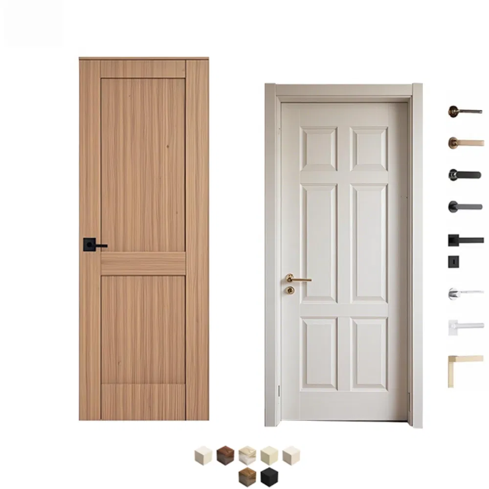 Factory Acoustic Wooden Fire Rated Door Interior Fireproof Wood Door for Hotel, Hospital, School, Apartment