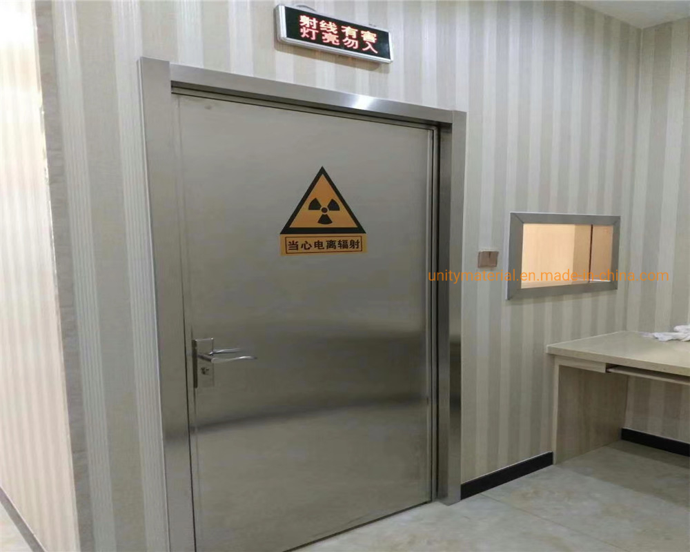 CT Room Protective Radiation Light X-ray Shielding Automatic Sliding Pb Door Lead Door