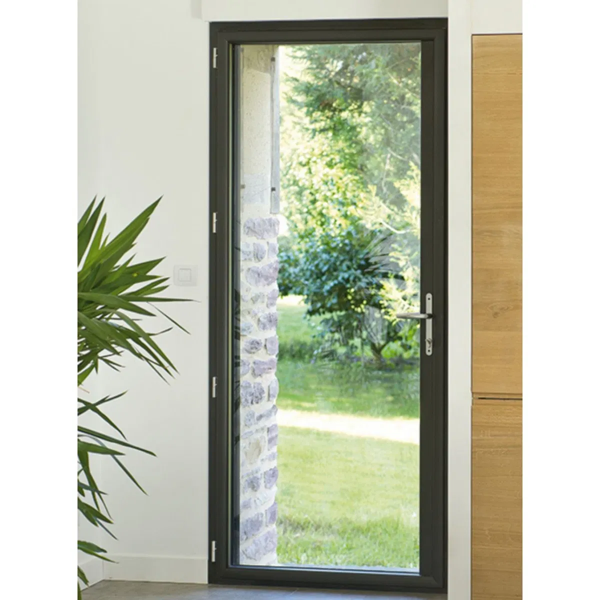 Customizable Hurricane Resistant Casement Doors Aluminium Glass Door for Decorations