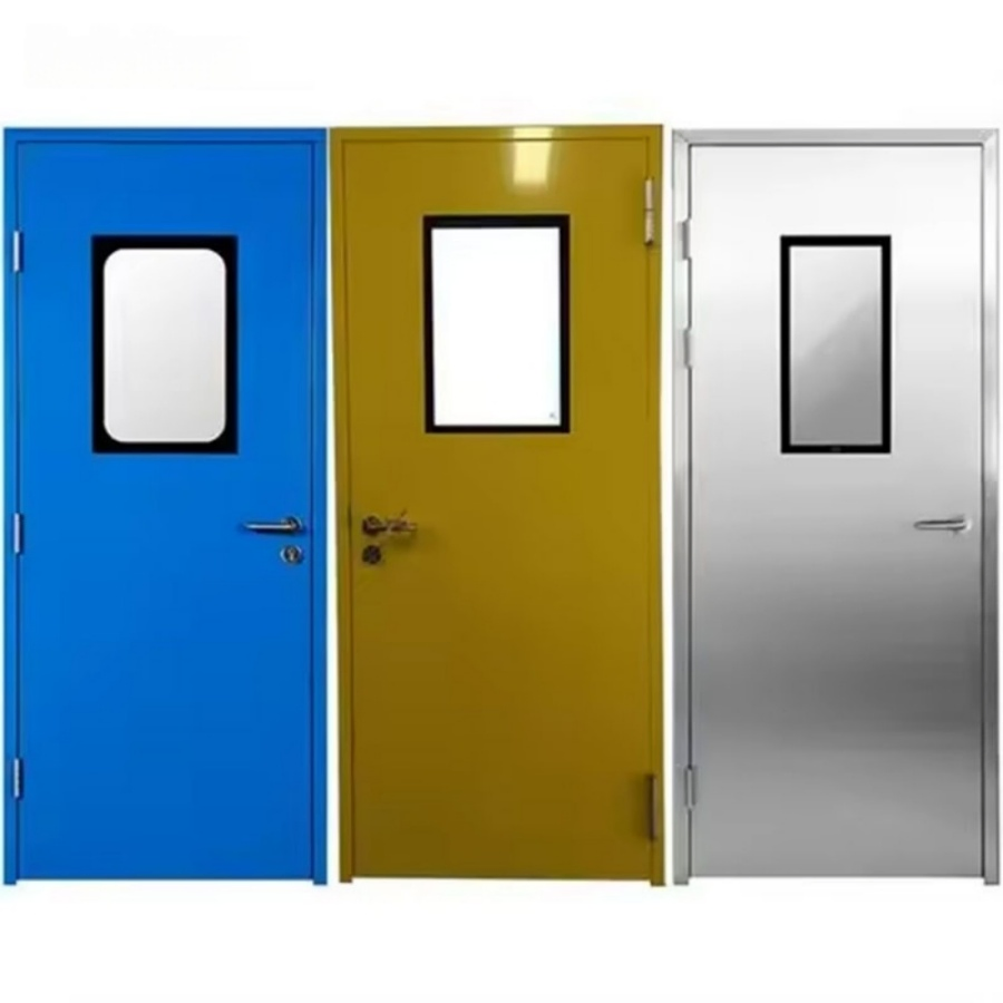 Emergency Exit Over 3 Hours Steel Metal Security Fire Rated Door with Panic Bar Hotel Apartment Hospital School Good Quality Steel Door Fire-Proof Door with Fir