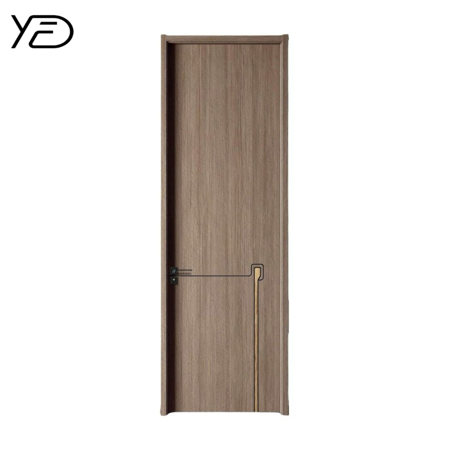 Europe British Standard Wooden Fire-Rated Door with Vision Panel Push Fire Core Exit Emergency Door