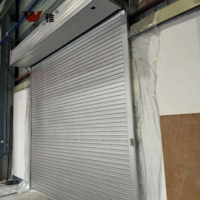 Automatic Galvanized Steel Fireproof Smoke Control Commercial Roller Shutter Door for Basements